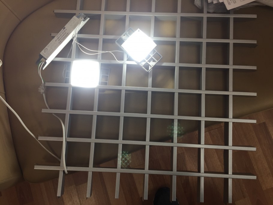 Комплект светильников Альбатрос для Грильято 75x75