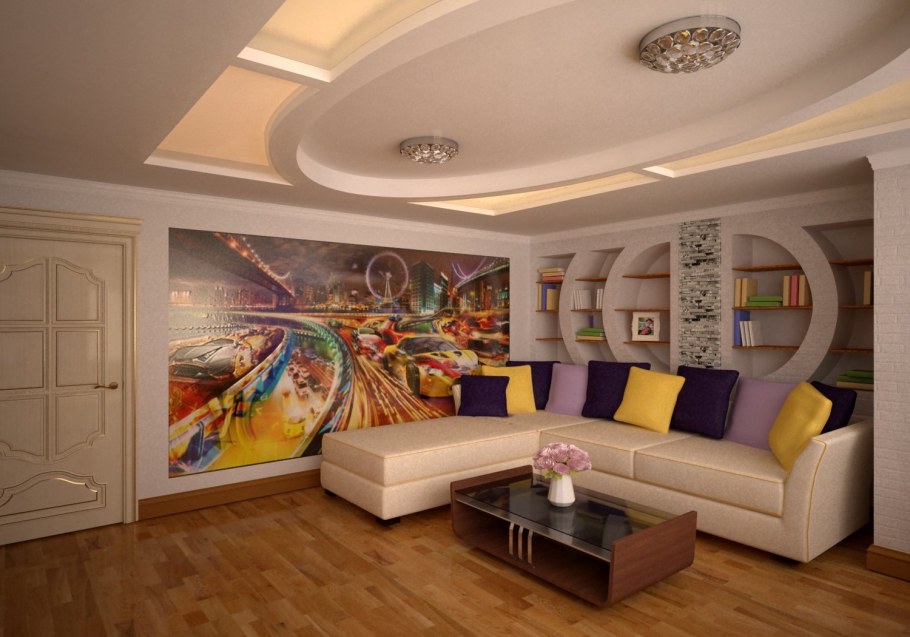 Гостиная совмещенная с детской