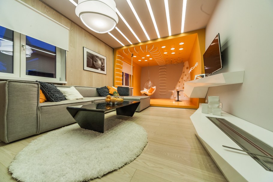 Гостиная с игровым уголком