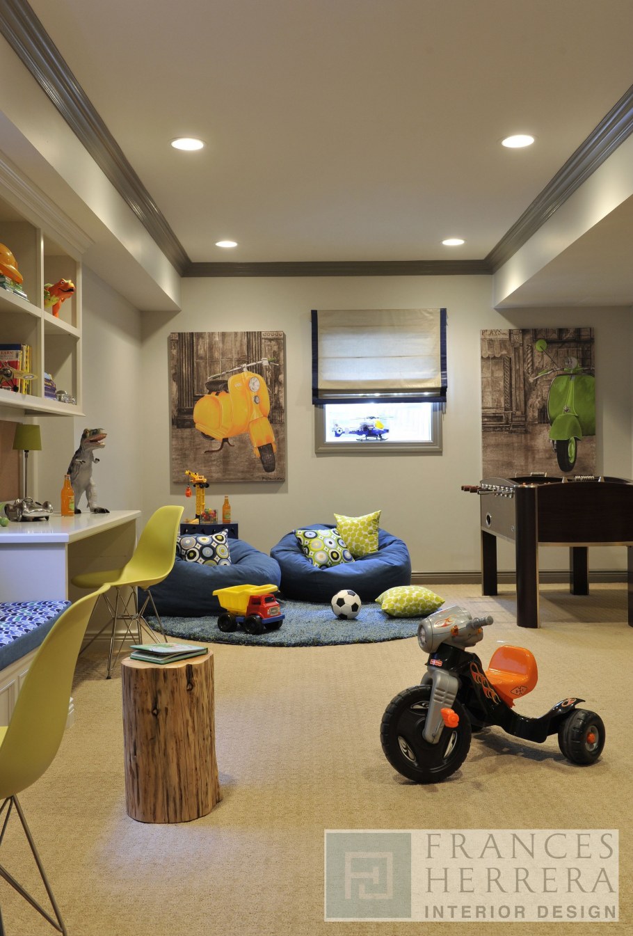 Гостиная и игровая в одной комнате