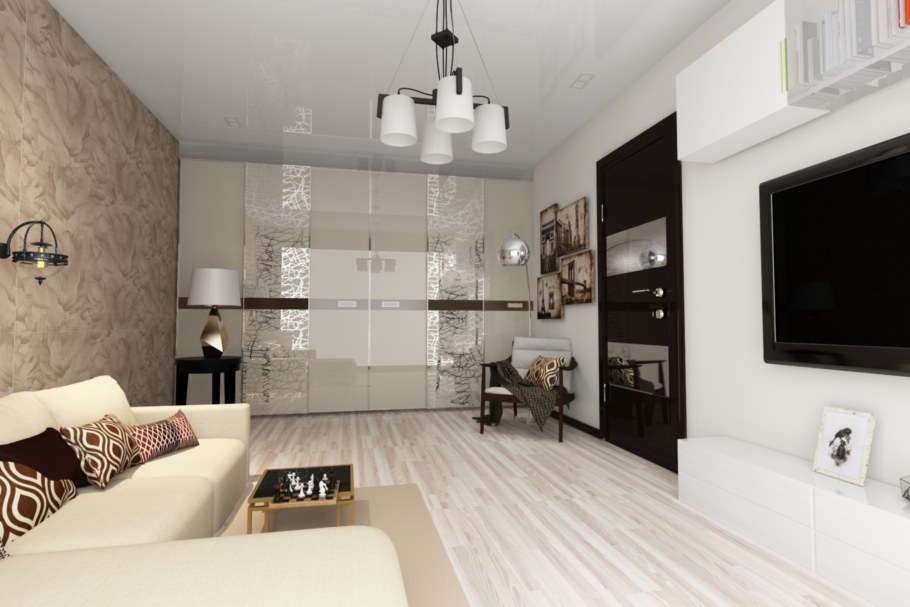 Кухня гостиная в панельном доме серии л 83