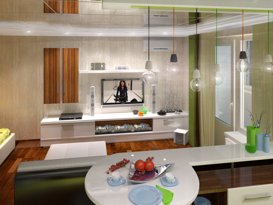 Интерьер трехкомнатной хрущевки