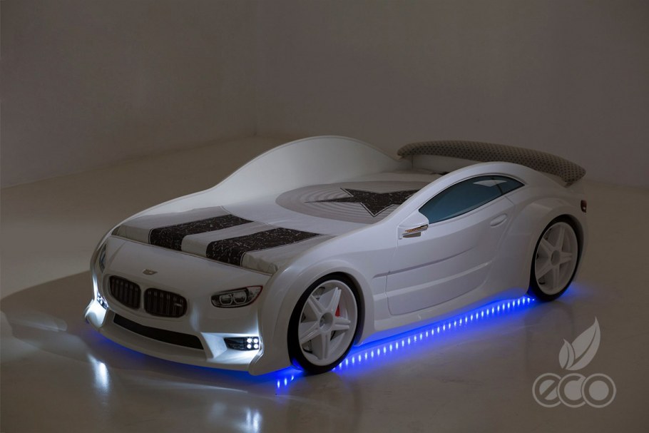 Futuka Kids детская кровать машина подсветка дна