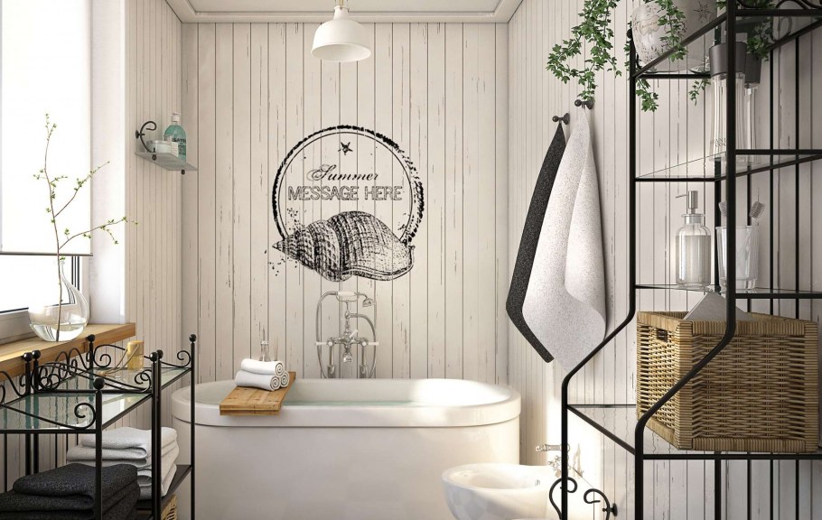 Скандинавский стиль в интерьере квартиры ванная