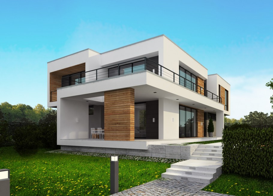 Современные коттеджи проекты