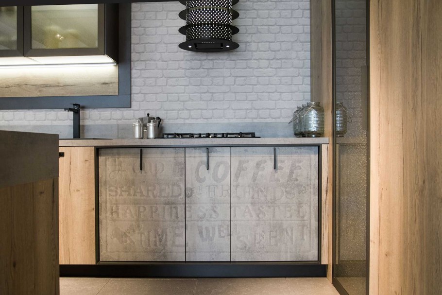 Кухонный модуль металл лофт