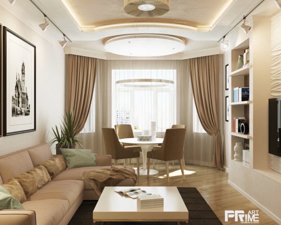 Интерьер гостиной 3х5