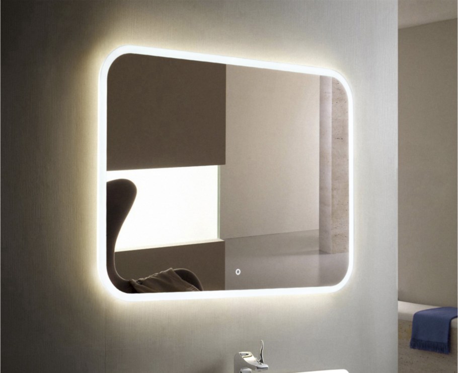 Зеркало demure led 915x685