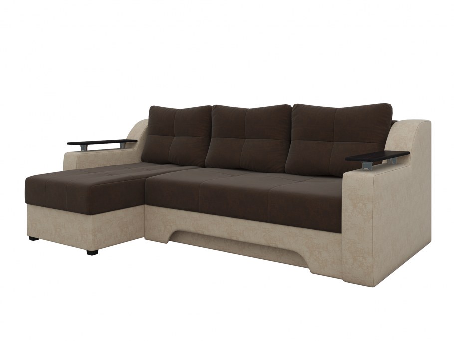 Диван угловой Мебелико сенатор микровельвет зеленый