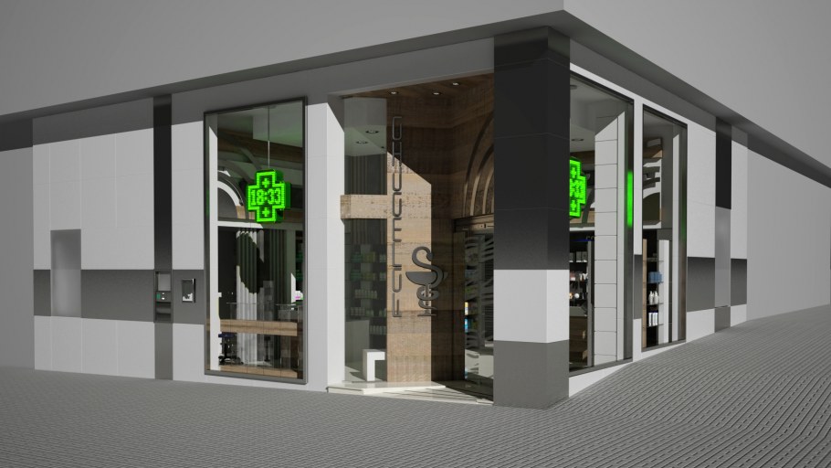 Проект здания аптеки