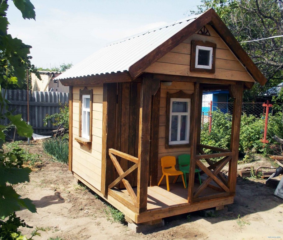 Детский каркасный домик