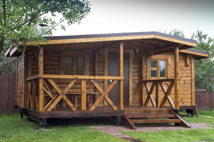 Бытовка с верандой