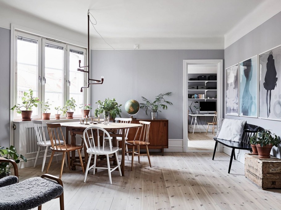 Столовая в Сканди стиле
