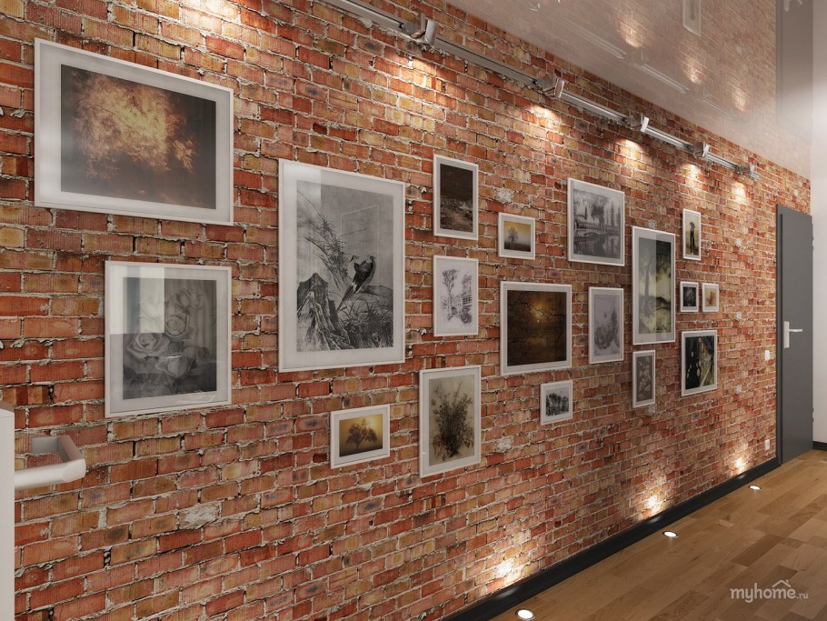Декор стен в стиле лофт