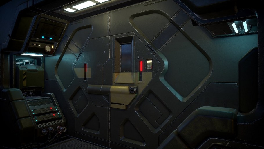 Двери лаборатории Sci-Fi