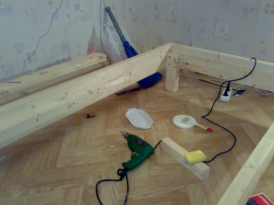 Каркас кровати своими руками