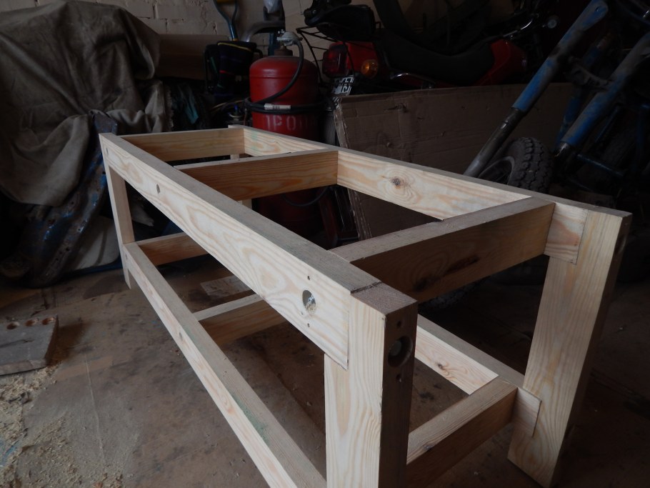 Верстак из бруса 50x100
