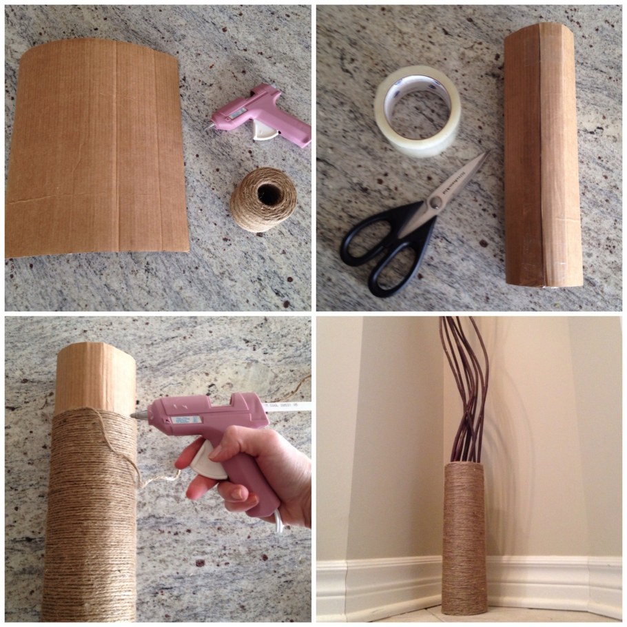 Вазочка из картона