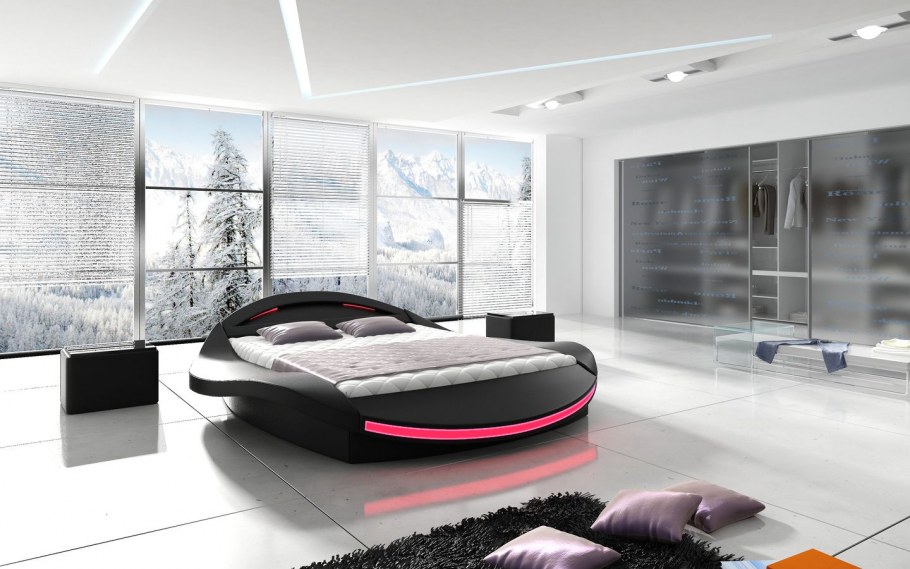 Кровать в футуристическом стиле