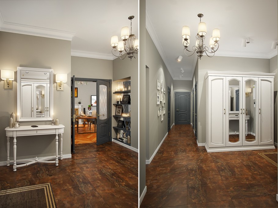 Картина в шоколадных тонах в коридор фото