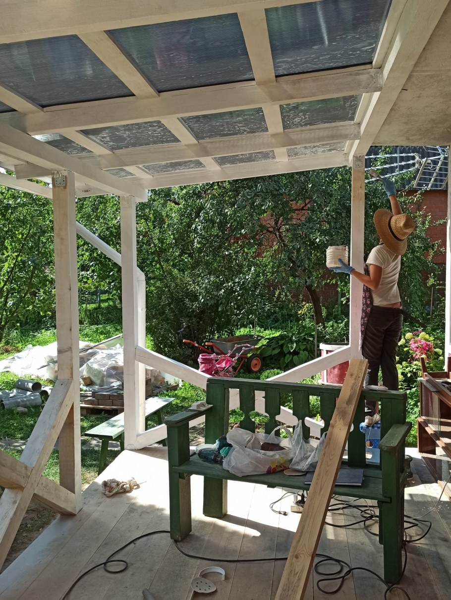 Беседка в скандинавском стиле