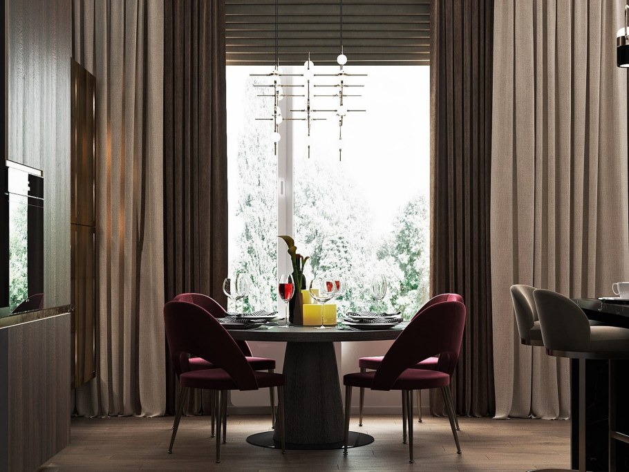 Воздушный интерьер кафе