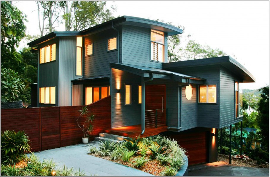 Цвет загородных домов