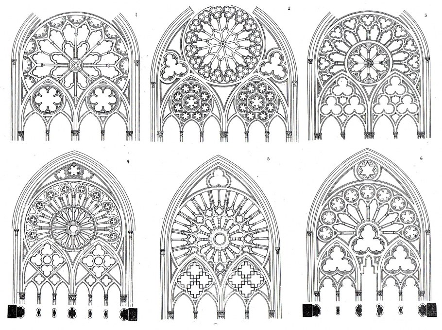 Стрельчатые окна Готика