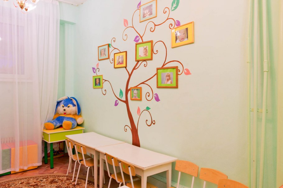 Роспись стены в кабинете информатики