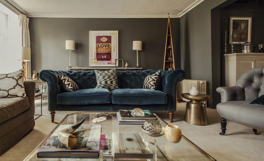 Гостиная в современном английском стиле