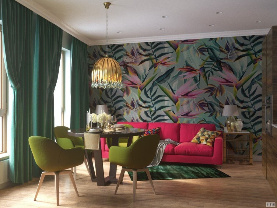 Фисташковый цвет стен