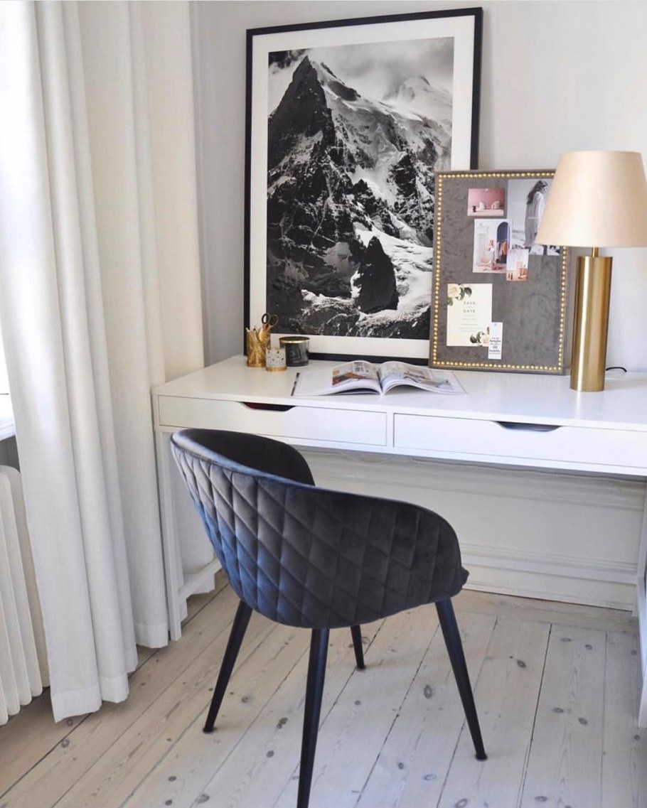 Стол письменный икеа Alex в интерьере