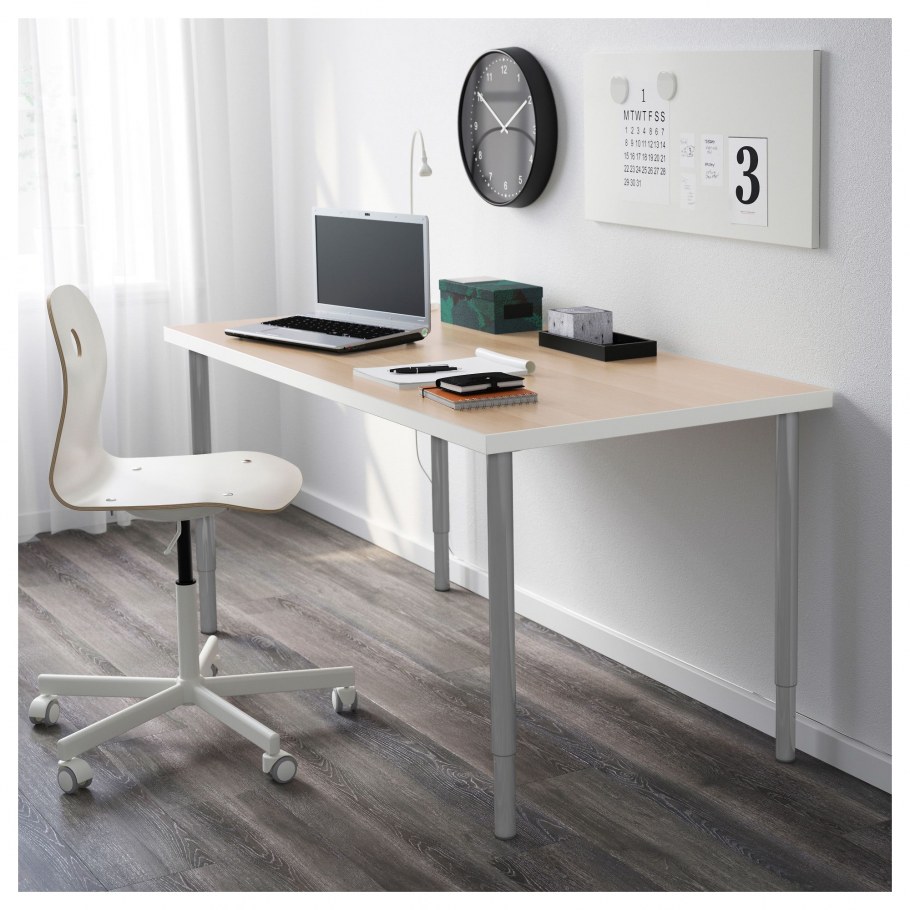 ЛИННМОН / Алекс стол, белый, 120x60 см