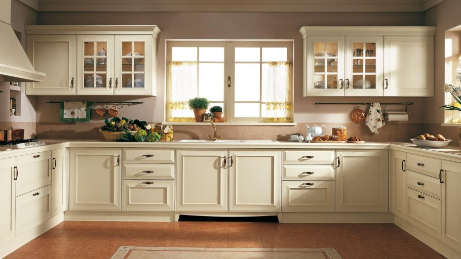 Кухня Неоклассика слоновая кость