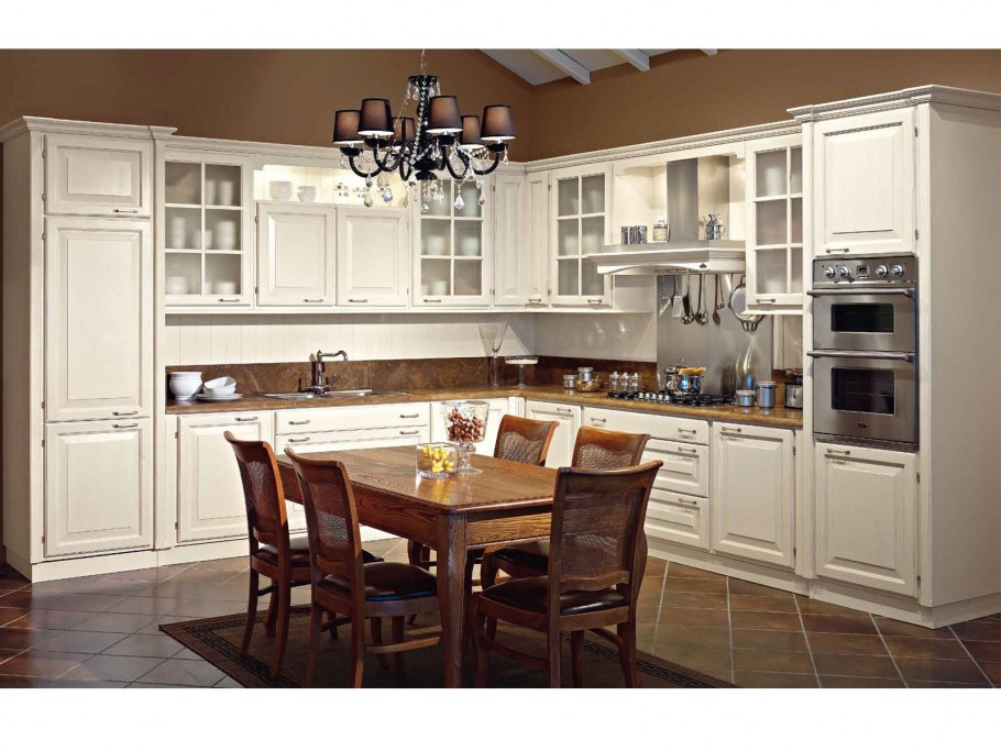 Кухня Неоклассика слоновой кости