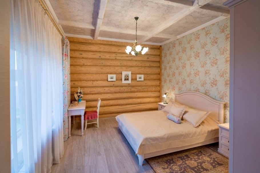 Отделка внутри блок хаусом