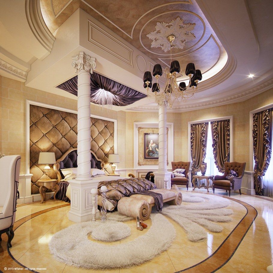 Luxury Mansion Interior спальни