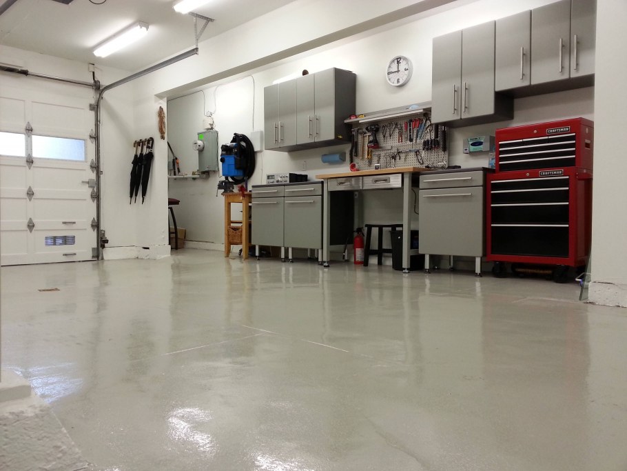 Полимерный пол для гаража