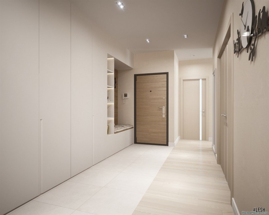 Светлая прихожая интерьер
