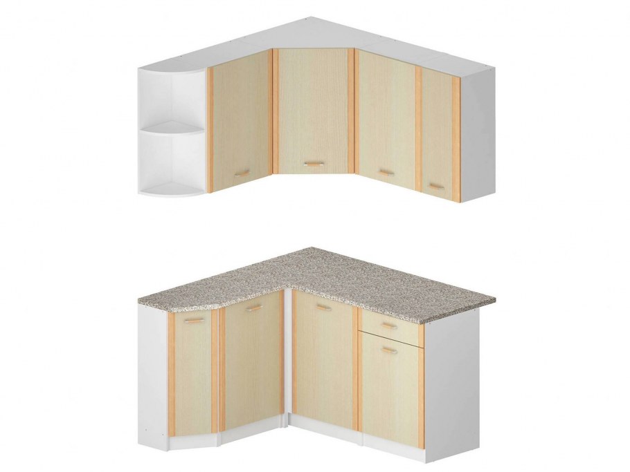 Кухонный гарнитур Бланка левый СТЛ.123.00 (белый/дуб кремона)