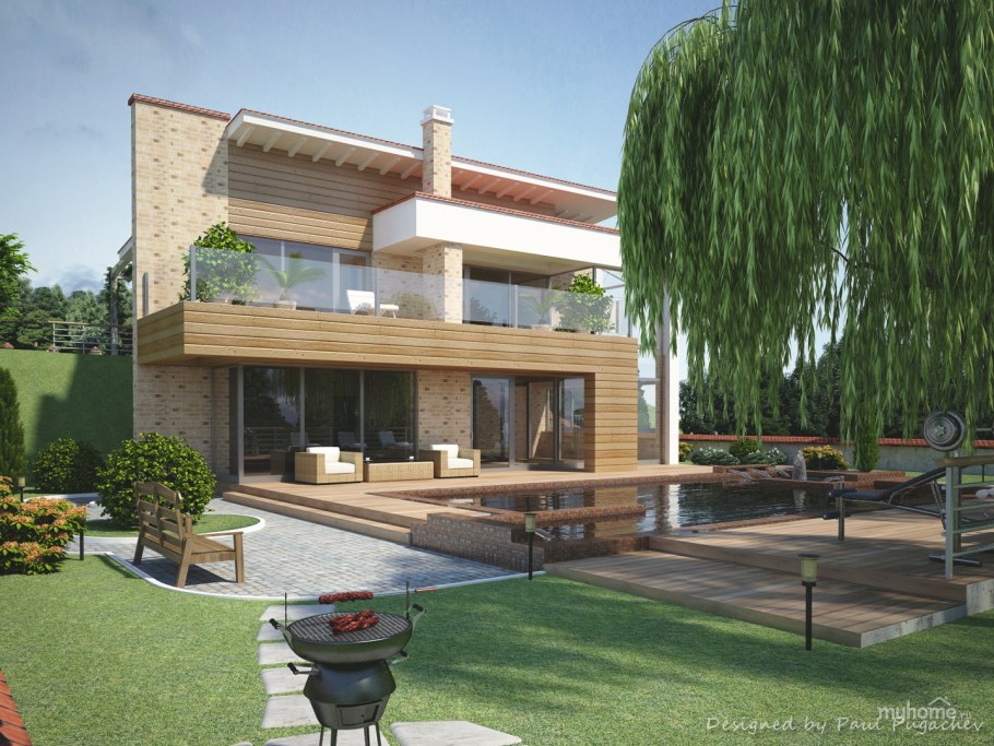 Проекты домов в европейском стиле