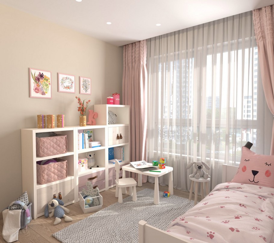 Цветовое решение детской комнаты