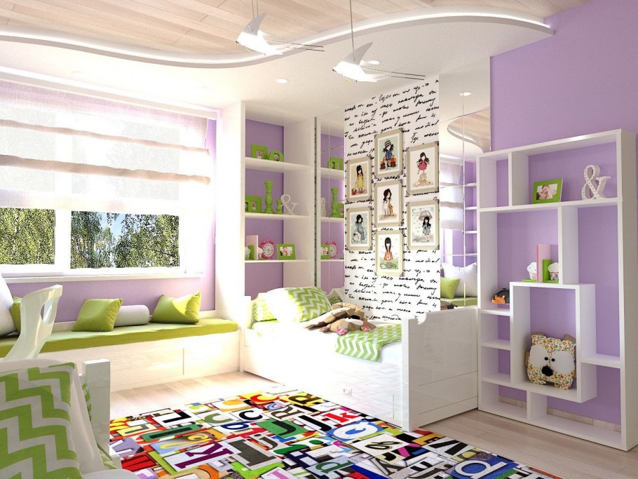 Дизайнер детской комнаты для девочек подростков