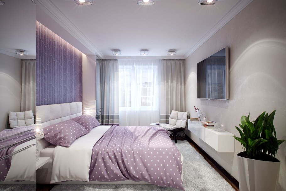 Сиреневая спальня