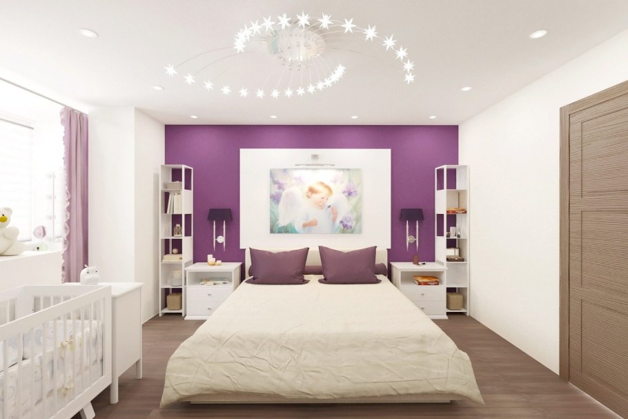 Комната в сиреневых тонах