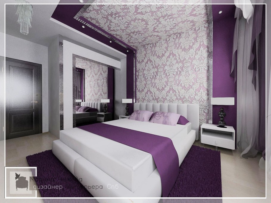 Обои лилии для стен виниловые сиреневый цвет фото