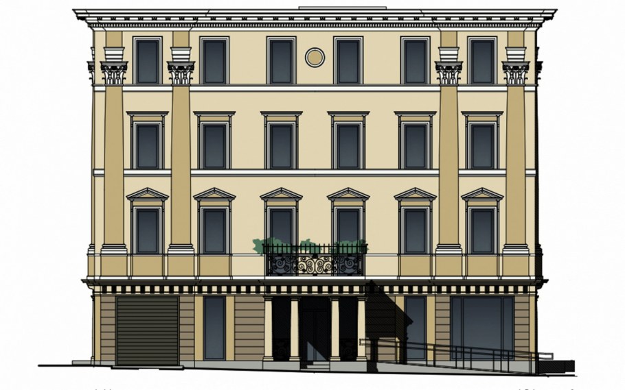 Гостиница в классическом стиле фасад