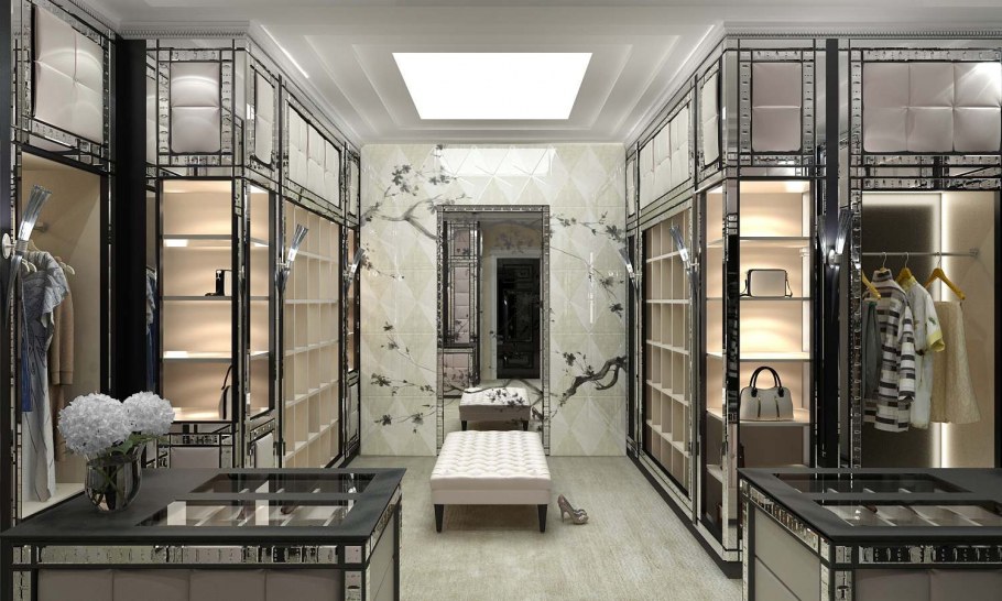 Гардеробная ар деко