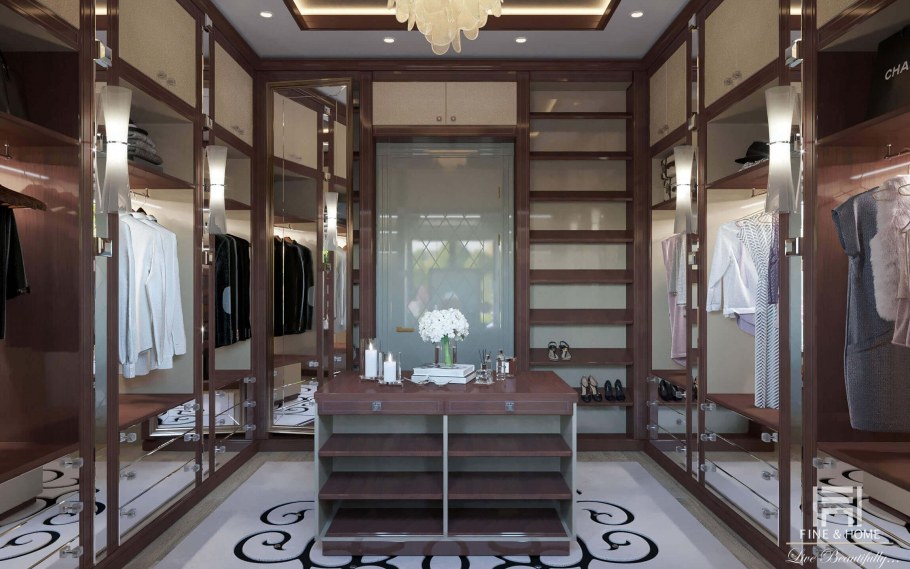 Итальянские гардеробные арт деко