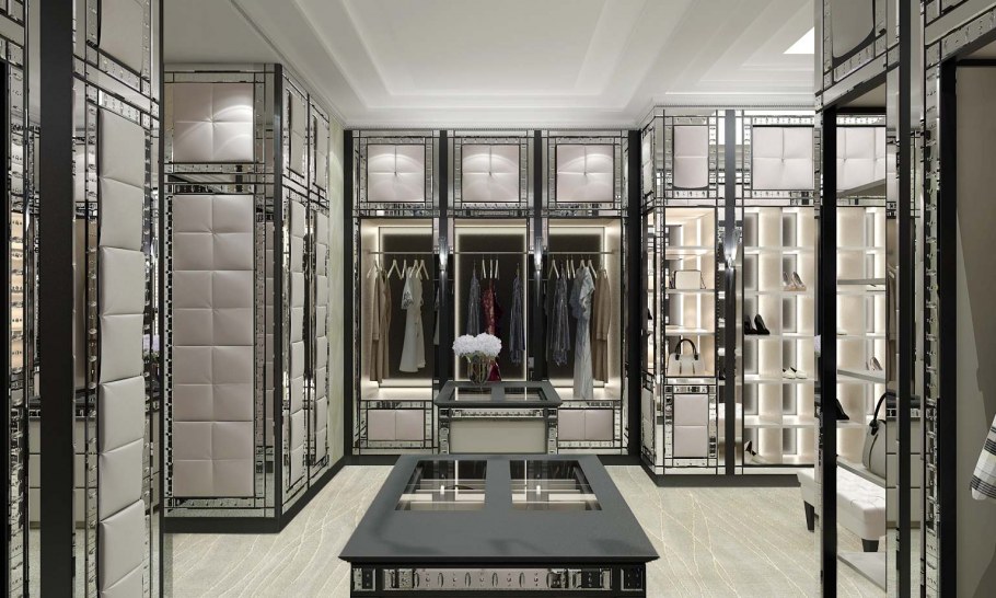 Гардеробная арт деко